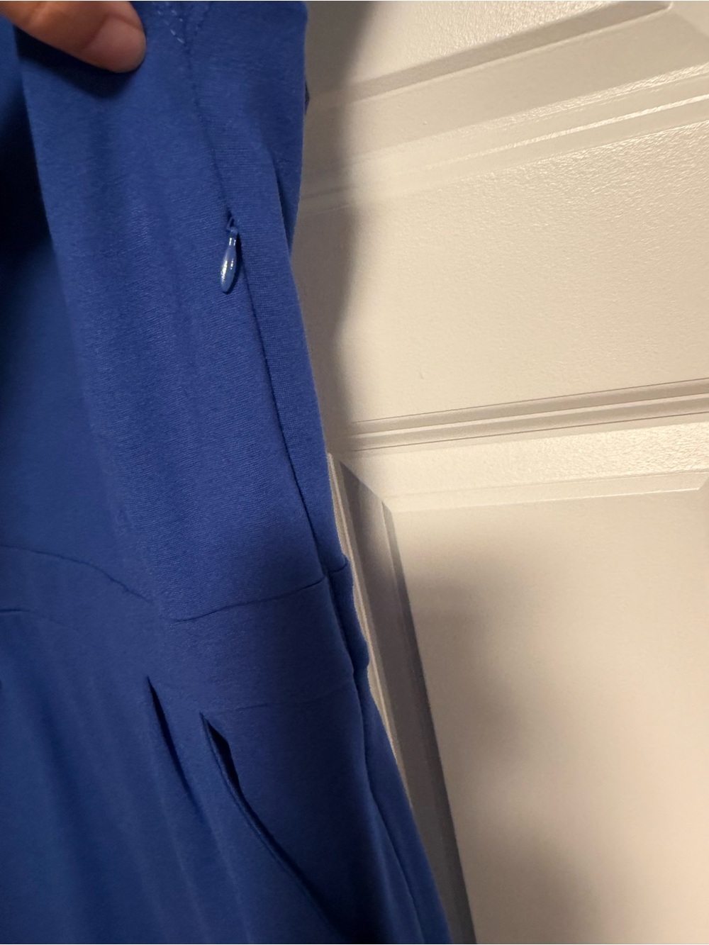 Quince Cobalt Cap-Sleeve Sheath Dress - Picture 4 of 6